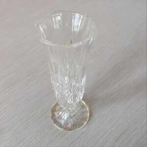 Vintage Crystal  Glass Vase 6.5" - Timeless - Perfect Size - Contemporary - EUC